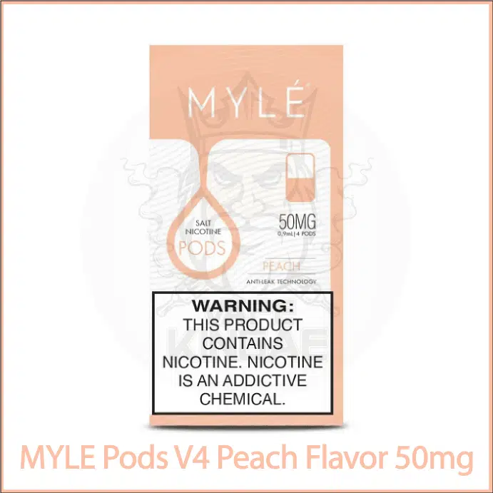 MYLE Pods V4 Peach Flavor 50mg