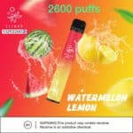 ELF BAR DISPOSABLE VAPE 2600 Puff Watermelon Lemon 1