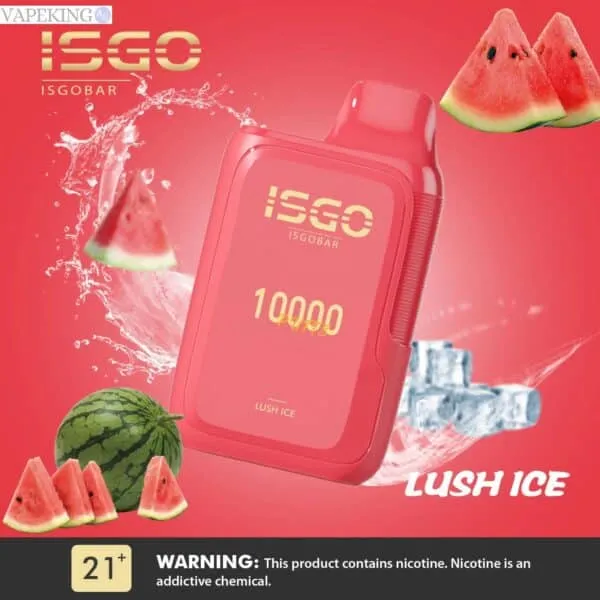 ISGO BAR DISPOSABLE VAPE 10000 puffs Lush Ice 1