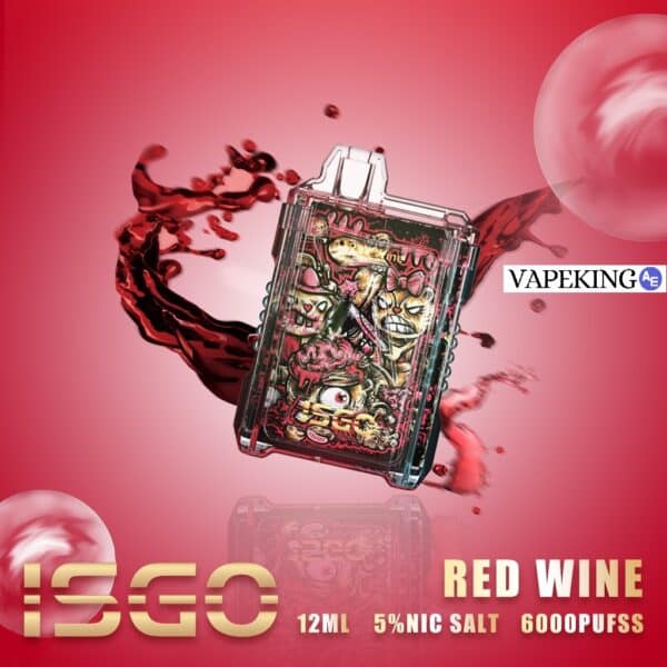 ISGO DISPOSABLE VAPE 6000 Puffs Red Wine
