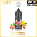 ISGO SALTNIC 30ML IN UAE Peach Mango Watermelon 1