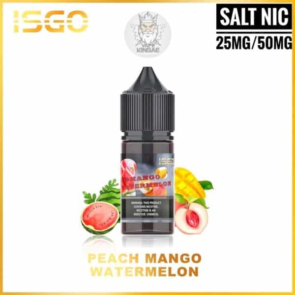 ISGO SALTNIC 30ML IN UAE Peach Mango Watermelon 1