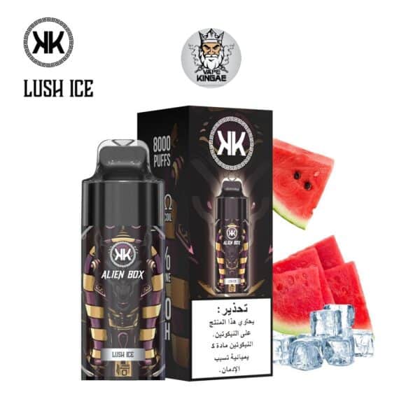 KK ENERGY ALIEN BOX 8000 PUFFS DISPOSABLE Lush Ice 1