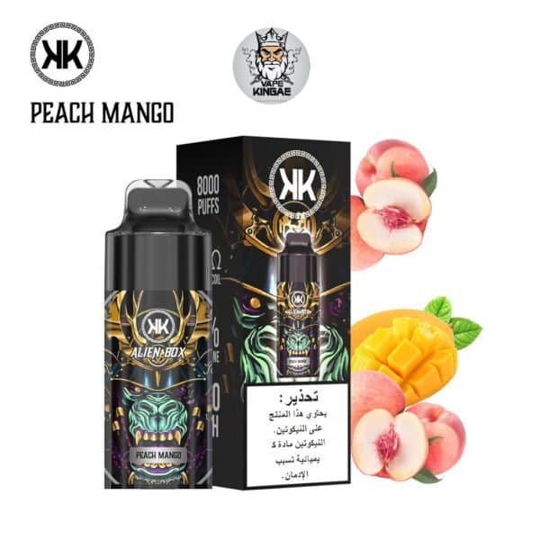 KK ENERGY ALIEN BOX 8000 PUFFS DISPOSABLE Peach Mango 1
