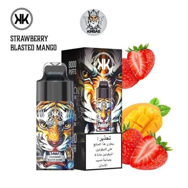 KK ENERGY ALIEN BOX 8000 PUFFS DISPOSABLE Strawberry Blasted Mango 1