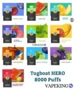 TUGBOAT HERO DISPOSABLE VAPE 8000 PUFFS