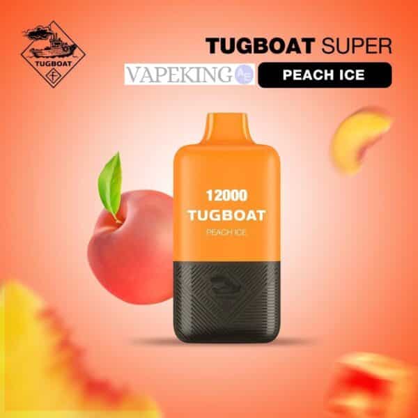 TUGBOAT SUPER DISPOSABLE 12000 Puffs Peach Ice 1