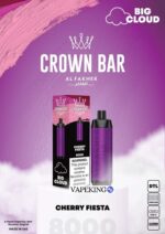 crown bar disposable vape 8000 puffs cherry fiesta