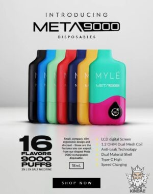 Myle Meta 9000 Puffs Disposable Vape
