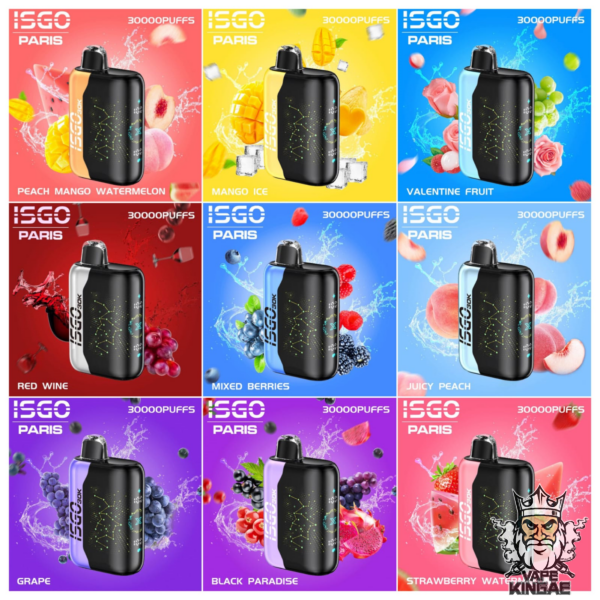 New ISGO Paris X 30000 Puffs Disposable Vape