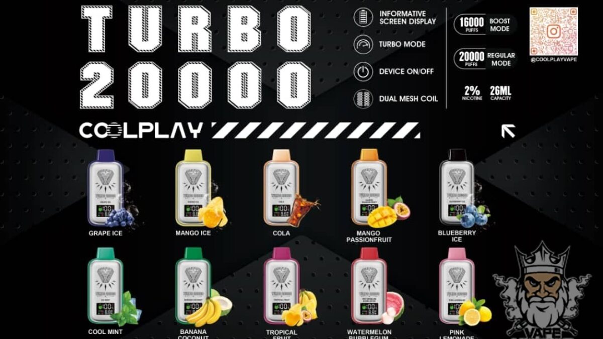 coolplay turbo 20000 disposable vape Buy Coolplay Turbo 20000 Puffs Disposable Vape In Dubai