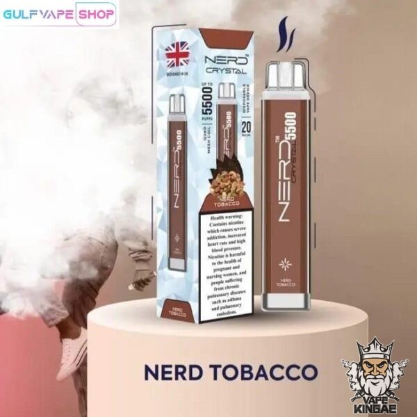 NERD CRYSTAL DISPOSABLE VAPE DEVICE 5500 PUFFS nerd tobacco