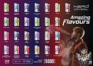 NERD Crystal 5500 Puffs Disposable vape in Dubai, UAE