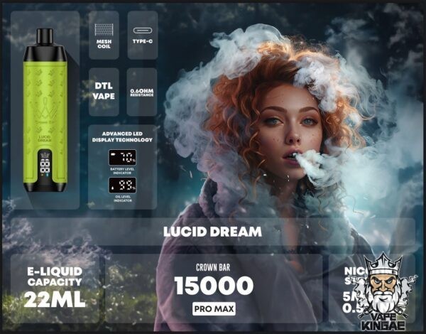 al fakher crown bar 15000 puffs Lucid Dream