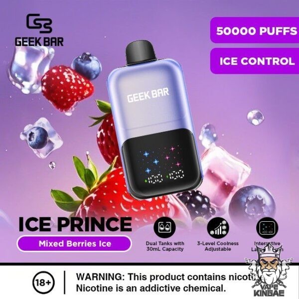 GEEK BAR ICE PRINCE 50K MIXED BERRIES ICE