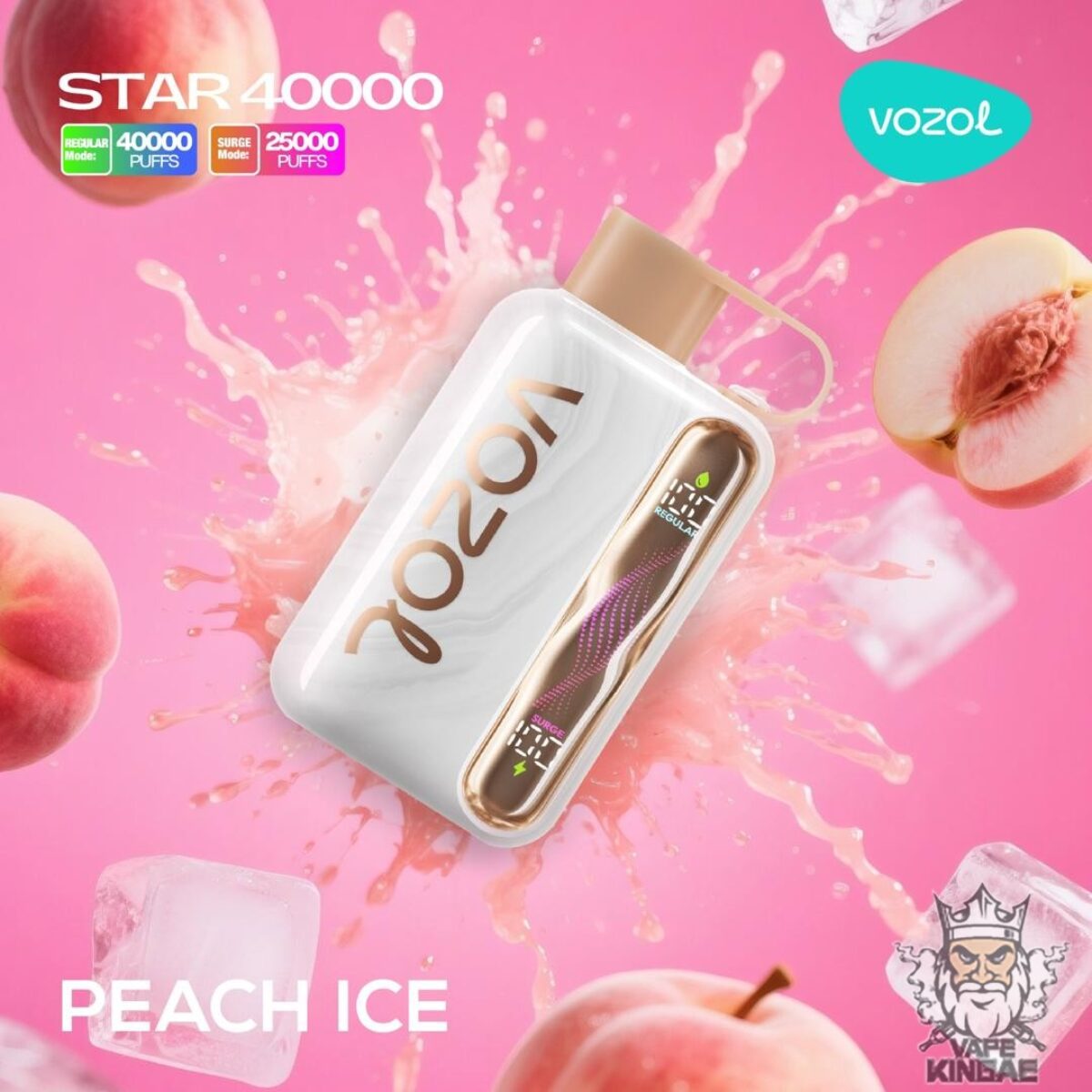 vozol star 4000 Vozol Gear Shisha Mango Freeze 25000 Puffs (5MG) Disposable Vape