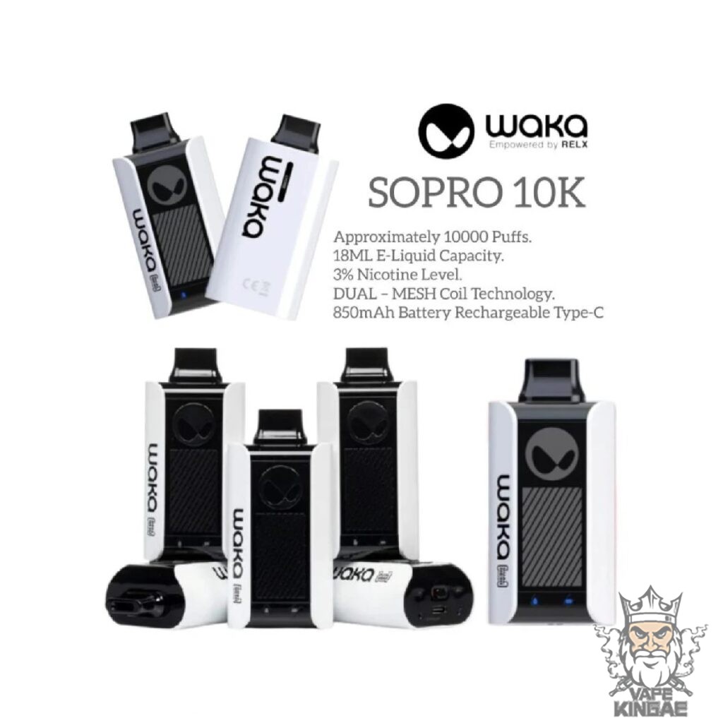 WAKA SoPro PA10000 PUFFS DISPOSABLE VAPE VAPEKING AE waka-sopro-pa10000-puffs-disposable-vape-vapeking-ae