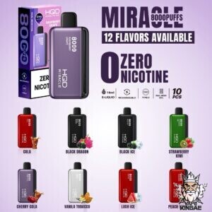 HQD MIRACLE 8000 PUFFS DISPOSABLE VAPE