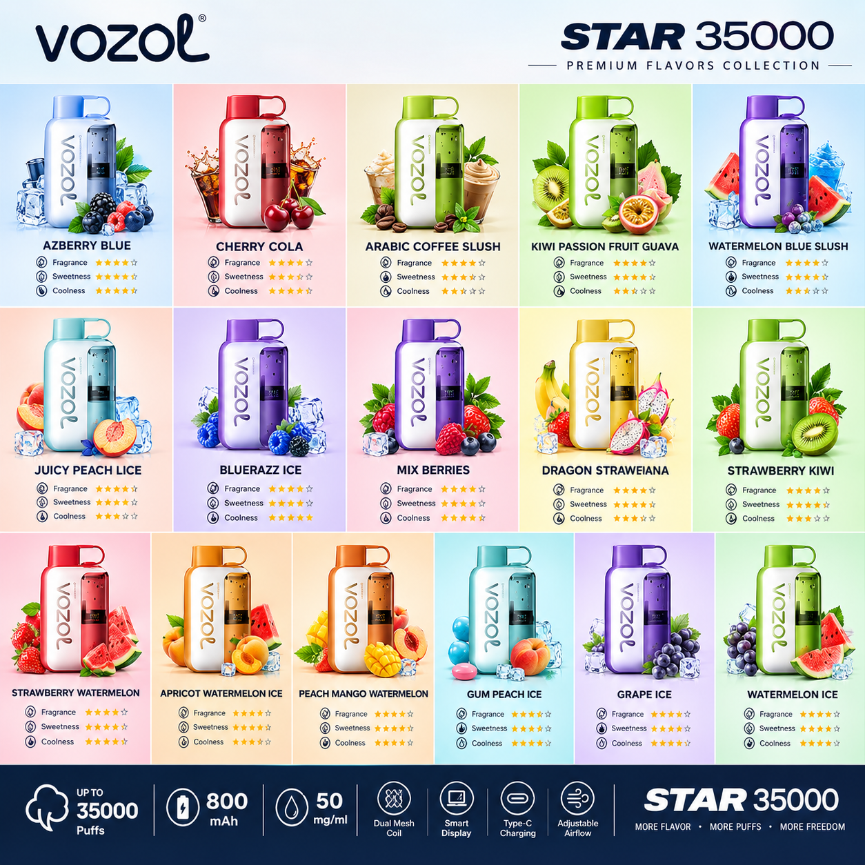 VOZOL STAR 35000 PUFFS DISPOSABLE VAPE VOZOL STAR 35000 PUFFS DISPOSABLE VAPE